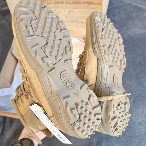 Men's combat Tan Tactical Boots - Picture 4 of 11